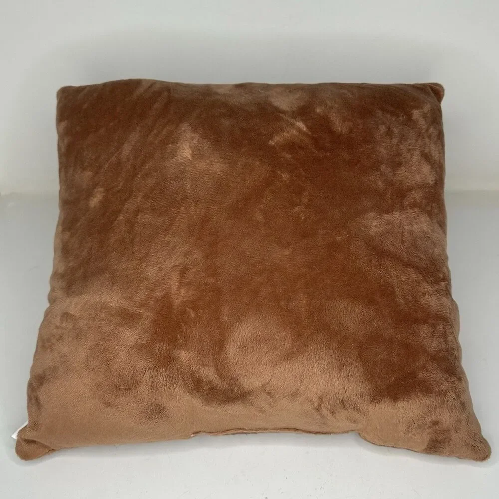 Cute Sloth Plush Pillow Cushion Explo World Soft Stuffed Animal Brown 16”